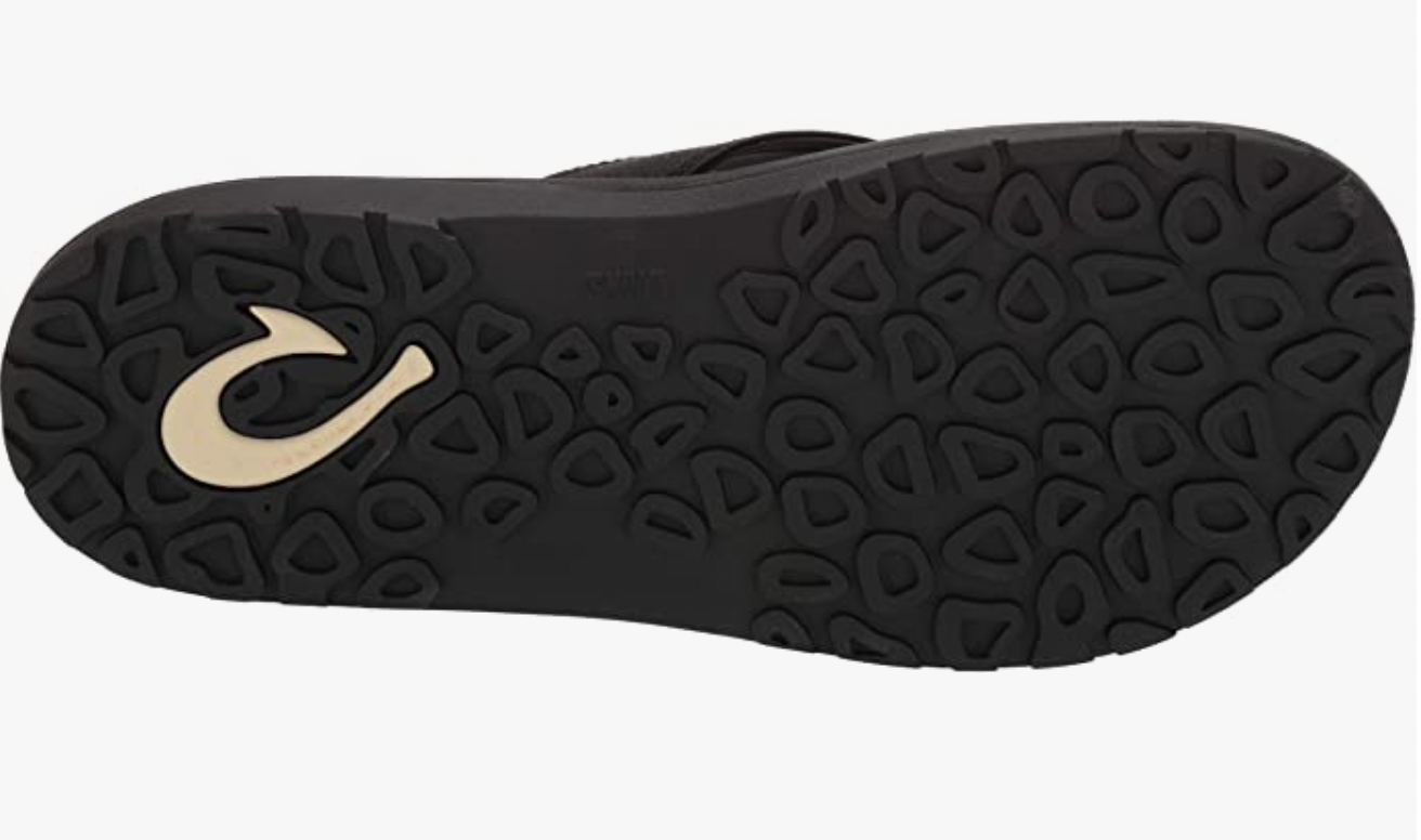 OluKai Ohana Men's Beach Sandals Black 10110-4040