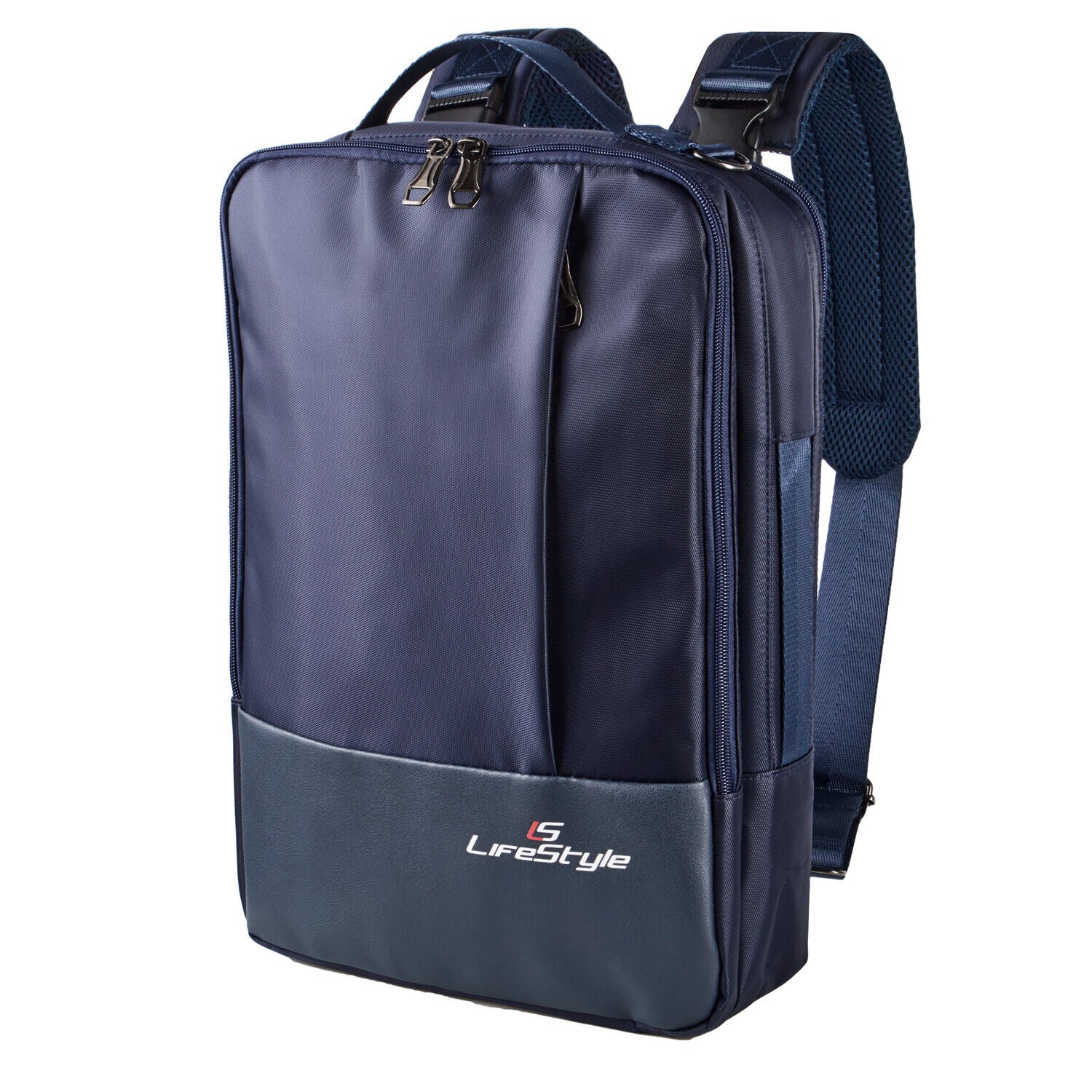 LS LifeStyle Leather 3 in 1 Backpack USB Professional Briefcase Waterproof Bag - AllSportsWearUSA