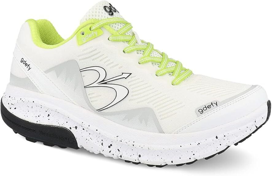 Gravity Defyer Gdefy Mighty Walk White Green Toning Shoes Women's Brand New - AllSportsWearUSA