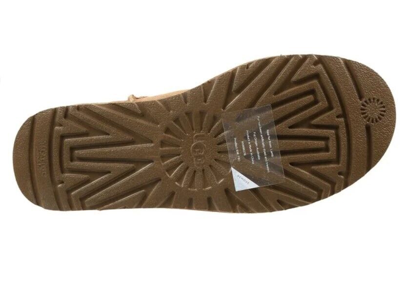 UGG Womens Classic Short II Black Chestnut Neon Boot 1016865-CHE SIZE 6 New - AllSportsWearUSA