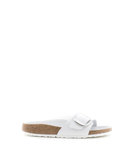 Birkenstock Women's Madrid Narrow Big Buckle Leather Sandal 1018866  White