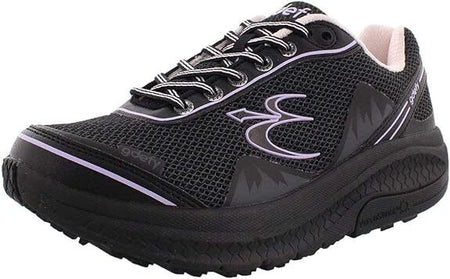 Gravity Defyer Women's Mighty Walk TB9024FLP Black/Purple Sneaker Brand New - AllSportsWearUSA
