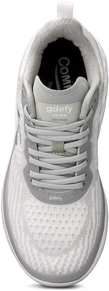 Gravity Defyer Men's XLR8 RUN TB9034MGW Gray/White Sneaker Brand New - AllSportsWearUSA