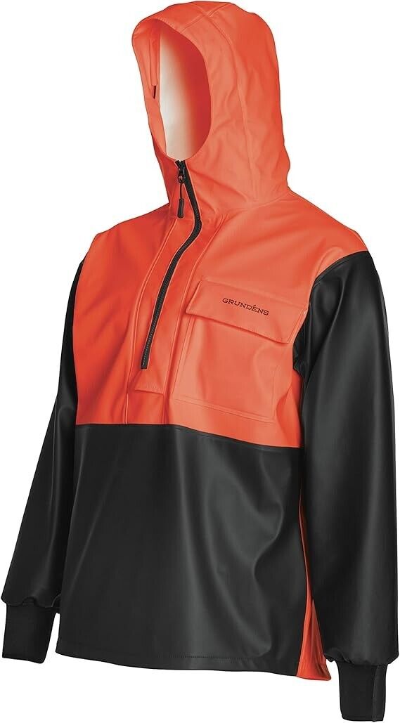 New Grundens Superwatch Anorak Men Hooded Fishing Rain Jacket Brand New - AllSportsWearUSA