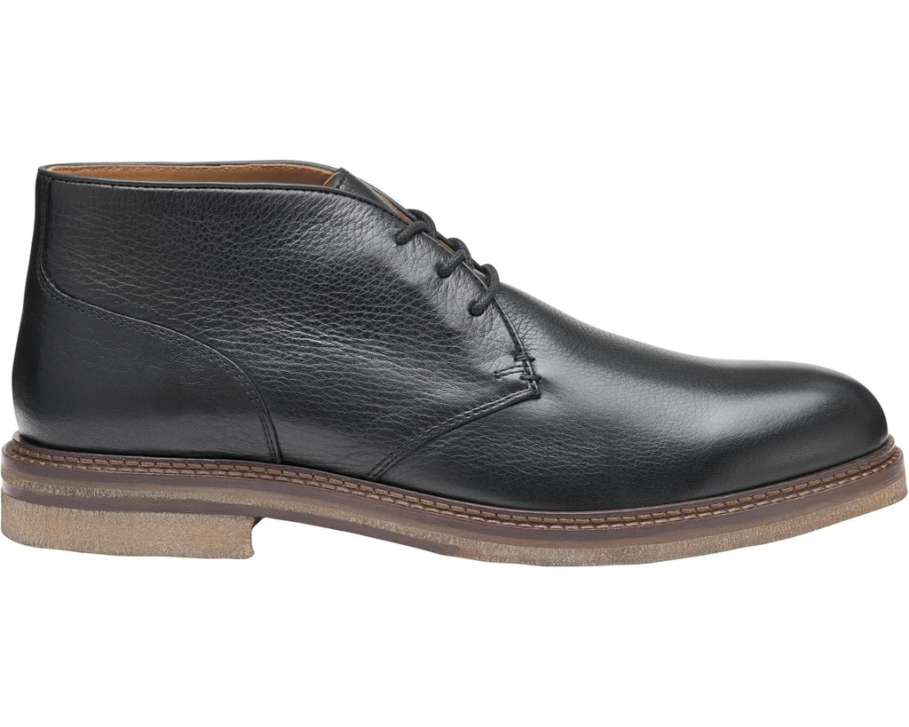 Johnston & Murphy Men's Calder Chukka Boots 020-07281 Black Tumbled Full Grain