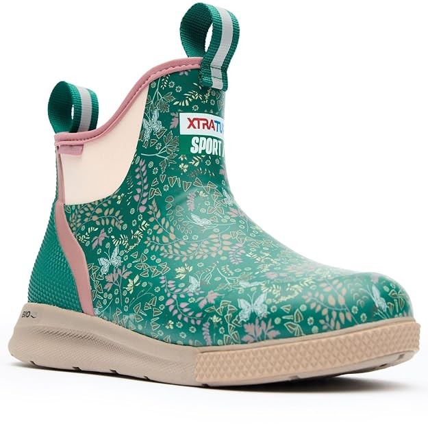 XTRATUF Women's 6 in Ankle Deck Sport Boots XADSW-300 Floral