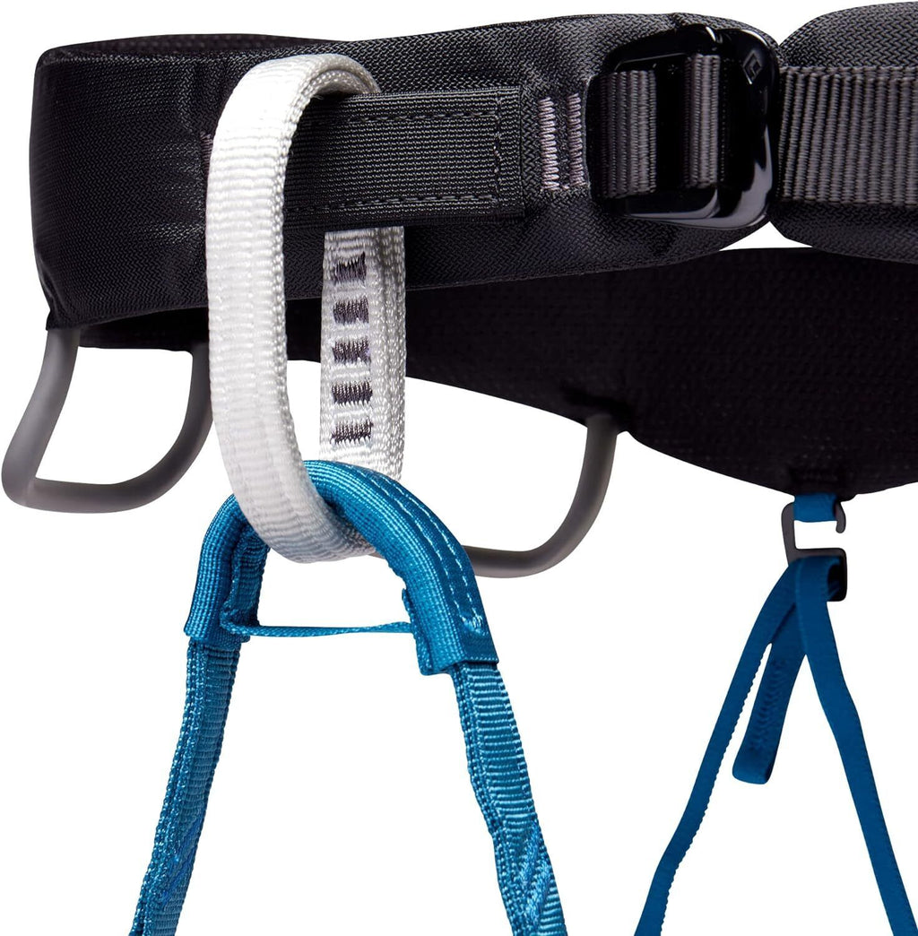 Black Diamond Mens Momentum Rock Size-Medium Kingfisher Climbing Harness New - AllSportsWearUSA