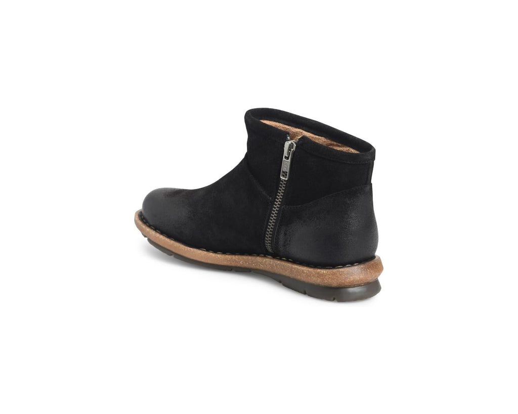 Born Tinley Women's Shoes BR0062409 Black Leather Suede