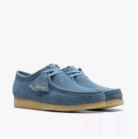 Clarks Men's Wallabee French Blue Suede 26179164