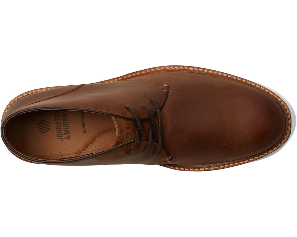 Johnston & Murphy Men's Calder Chukka Boots 020-07282 Brown Oiled Full Grain
