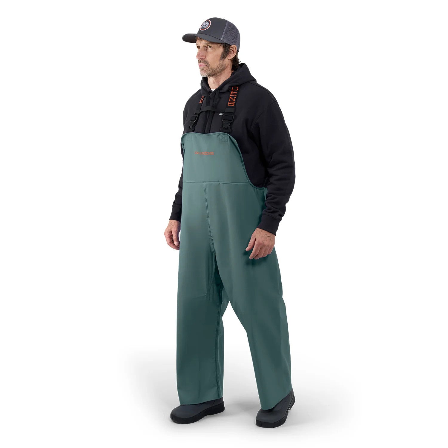 Grundens Men's Shoreman 500 Waterproof Fishing Bib Pants Green