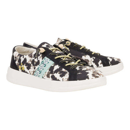 HEY DUDE Karina Women's Sneakers Crafted Boho Cow 41966-9B7 Brand New - AllSportsWearUSA