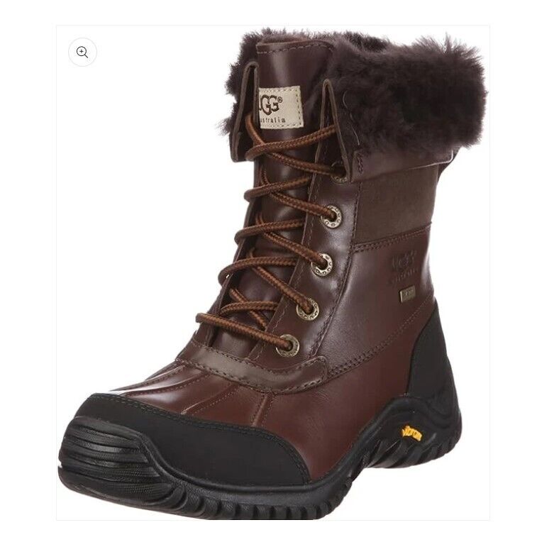 Ugg Adirondack Boot Ii Leather Boots Obsidian 5446-OBS SIZE 7 Brand New - AllSportsWearUSA