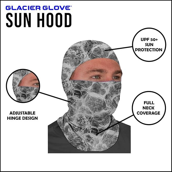 Glacier Outdoor Sun Hood One-Size Adult Unisex  UV Sun Protection 51ST-STN