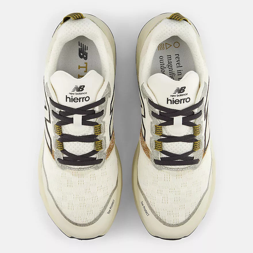New Balance Men's  FreshFoam X Hierro V9 Shoes MHIER6Y6 Angora with Basil Oil