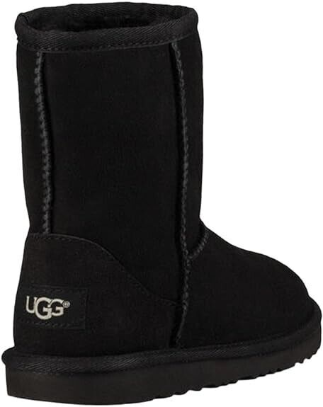 UGG Kids Classic Leather Boots Black 5251Y-BLK Brand New - AllSportsWearUSA