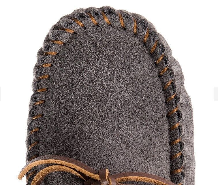 New EMU Australia Sheepskin Amity Moccasin W10555 Charcoal - AllSportsWearUSA