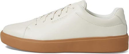 Cole Haan Men's Traveller Leather Low Top Sneakers Ivory Gum C39375 Brand New - AllSportsWearUSA