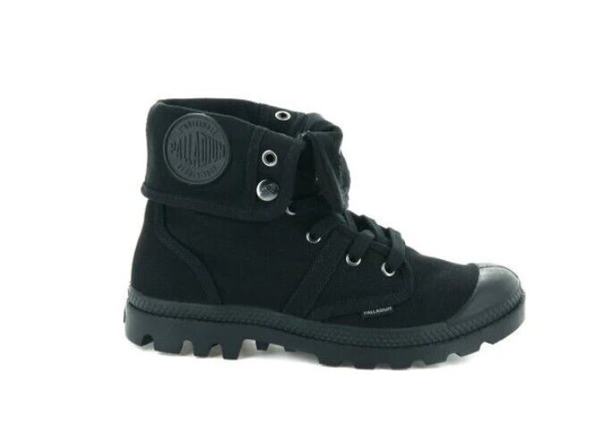 Palladium Womens Pampa Baggy 92478-001-M Black/ Canvas Boots SIZE 7 Brand New - AllSportsWearUSA