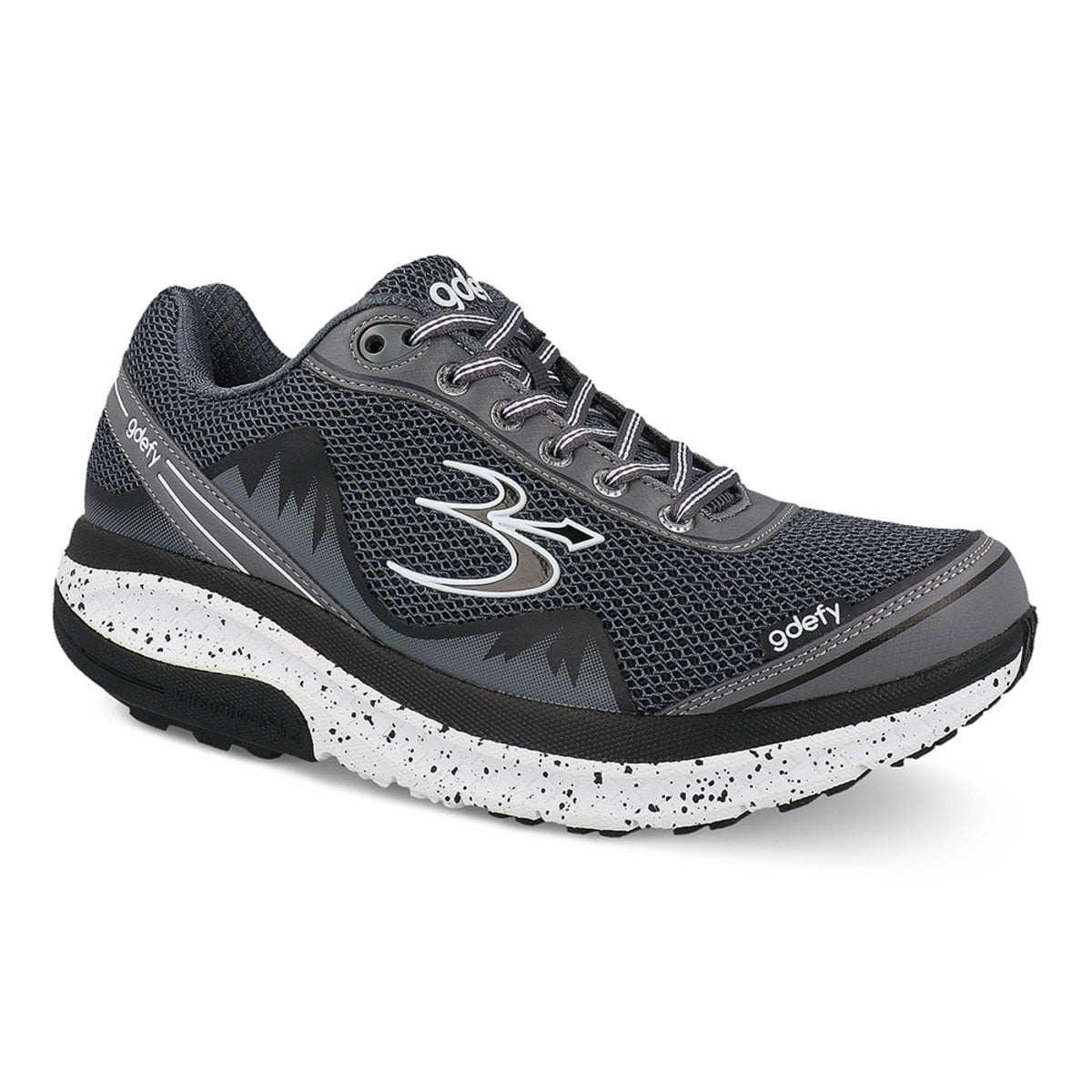 Gravity Defyer Men’s Gdefy Mighty Walk TB9024MGS Wide Grey Orthopedic Sneaker - AllSportsWearUSA