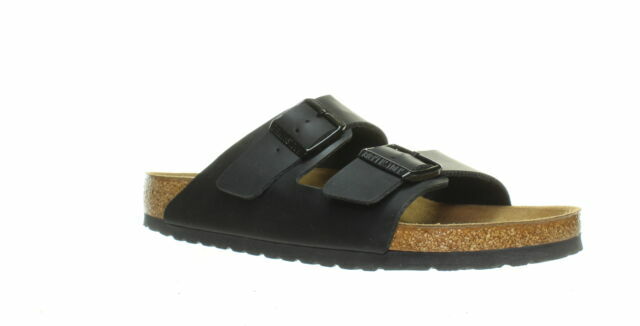 Birkenstock Arizona Two-strap Buckle Slide Footbed Sandal 051791 Black EU42